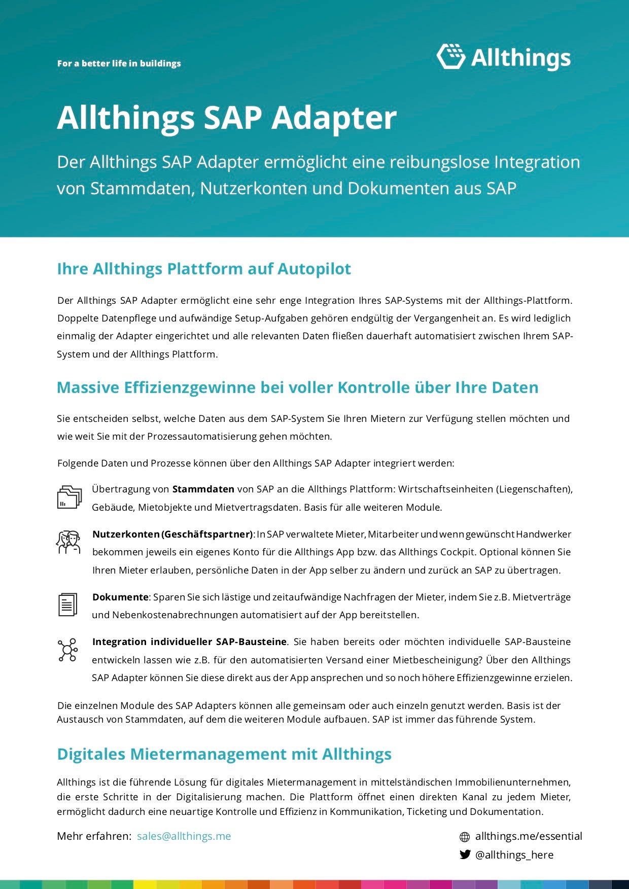 SAP one pager